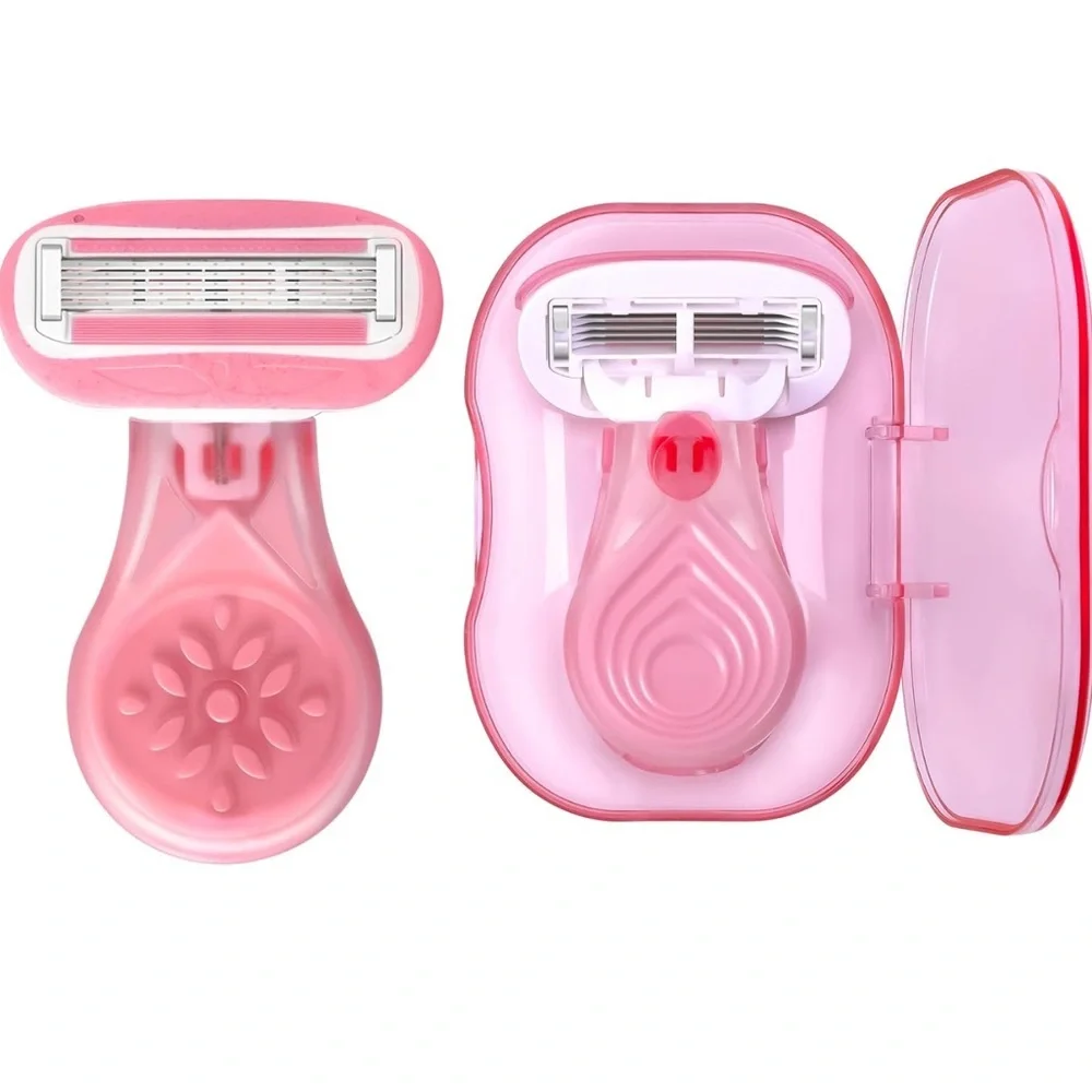 🪒Compact Portable Travel Mini Razor Case 5-Blades